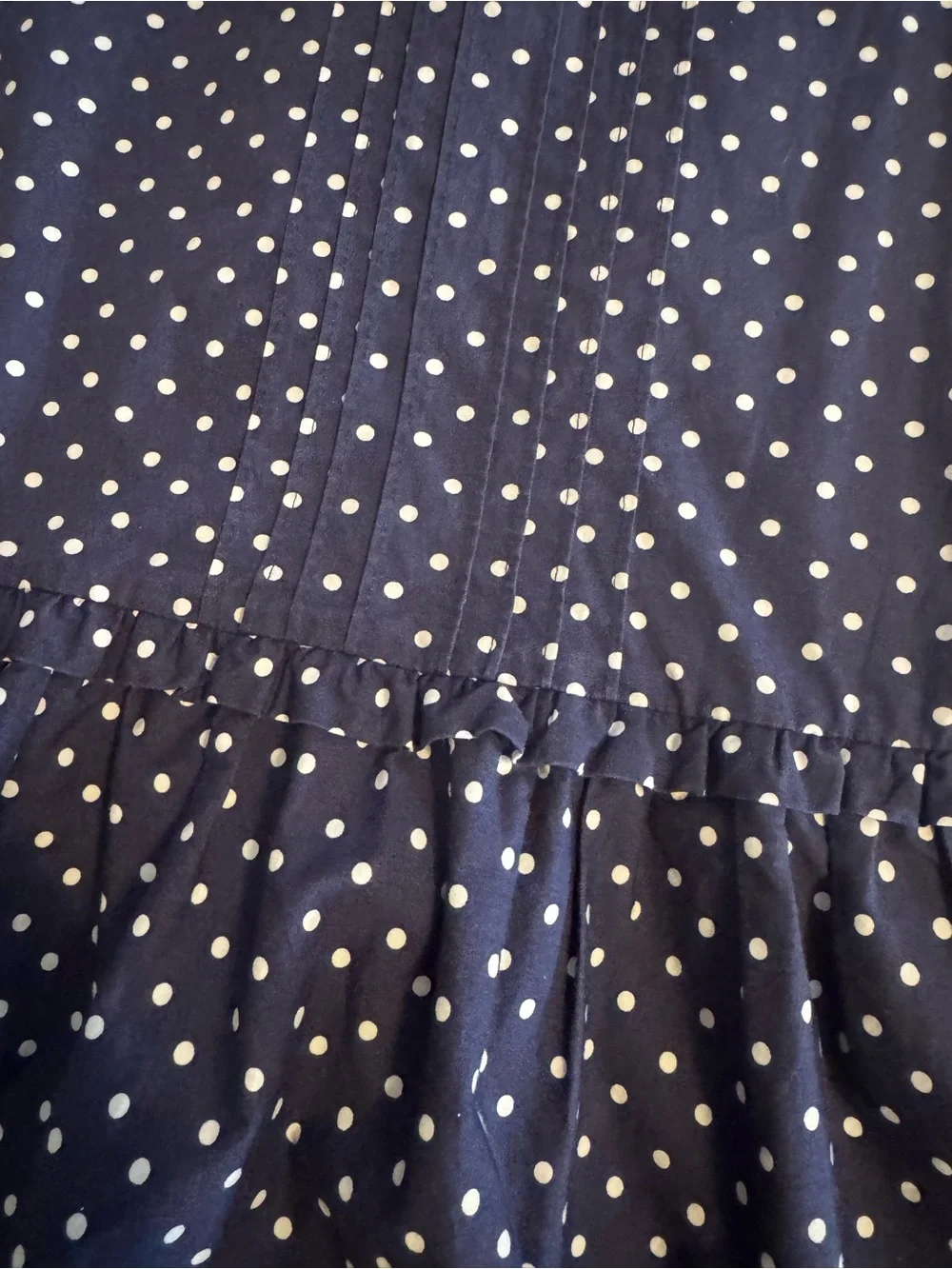 Gymboree Navy and White Polka Dot Sleeveless Dress
